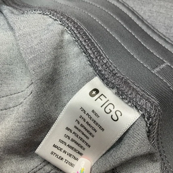 Figs Livingston Pant Set XS Graphite Gray NWOT - Picture 5 of 9